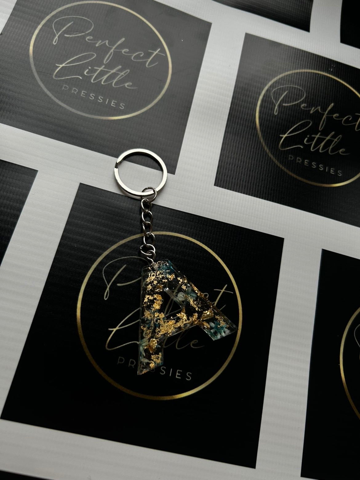 Resin Keyring - Teal A