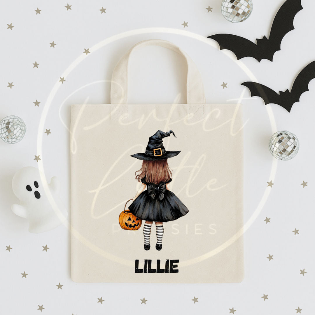 Halloween Witch Custom Dolly Tote Bag