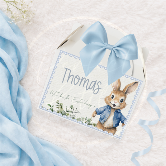 Easter - Blue Bunny Treat Box