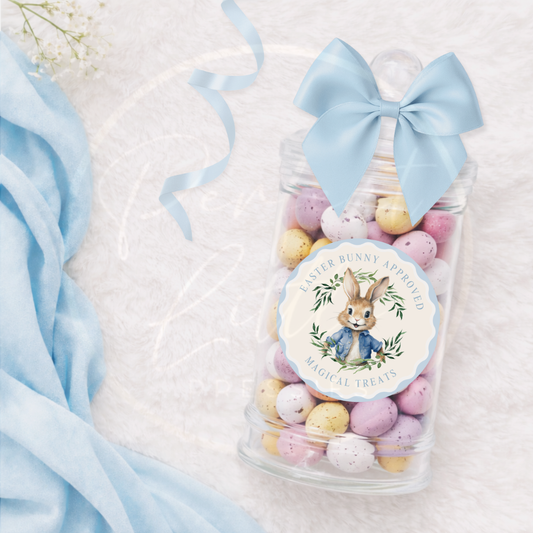 Easter - Blue Bunny Fillable Sweet Jar