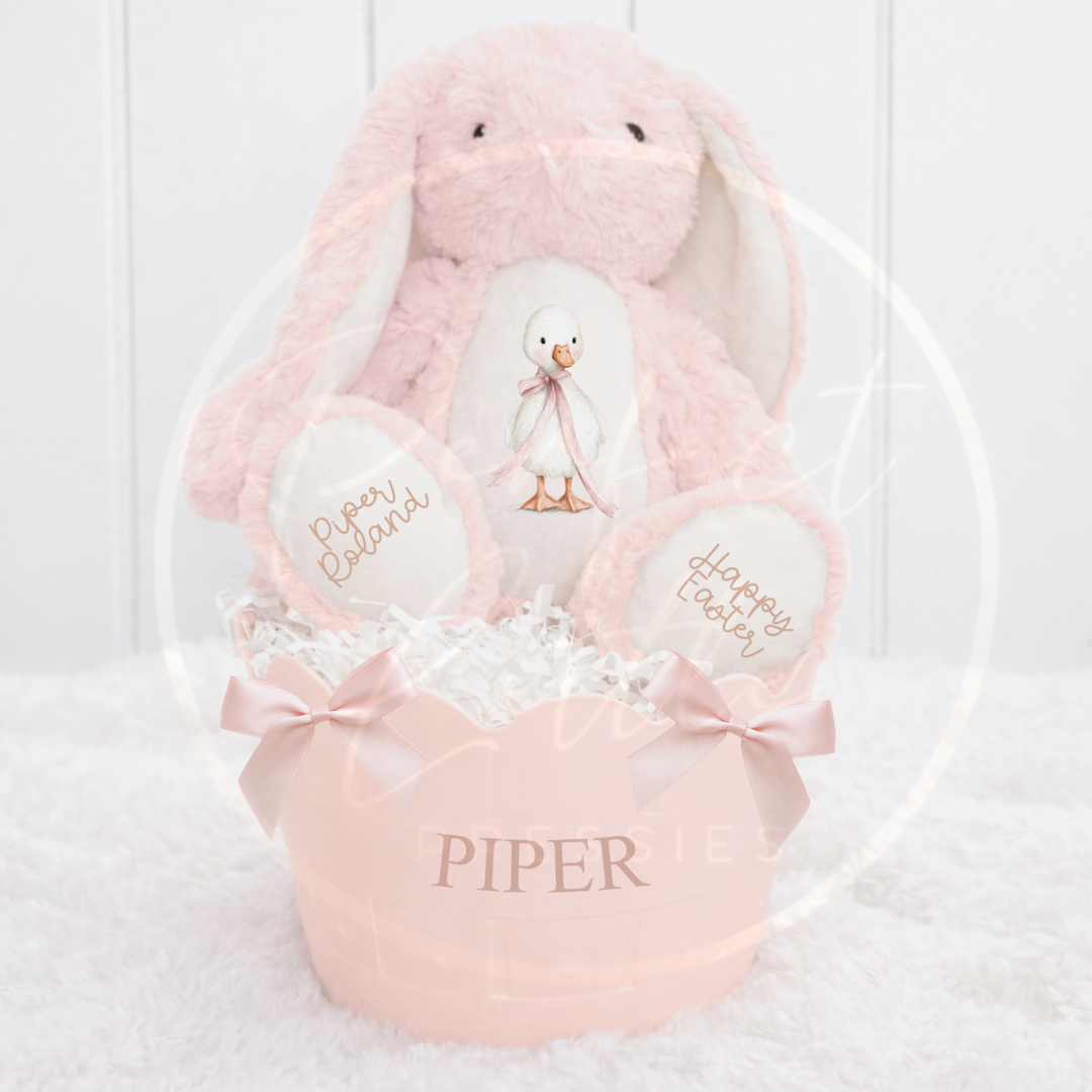 Easter - Pink Bunny Basket Set
