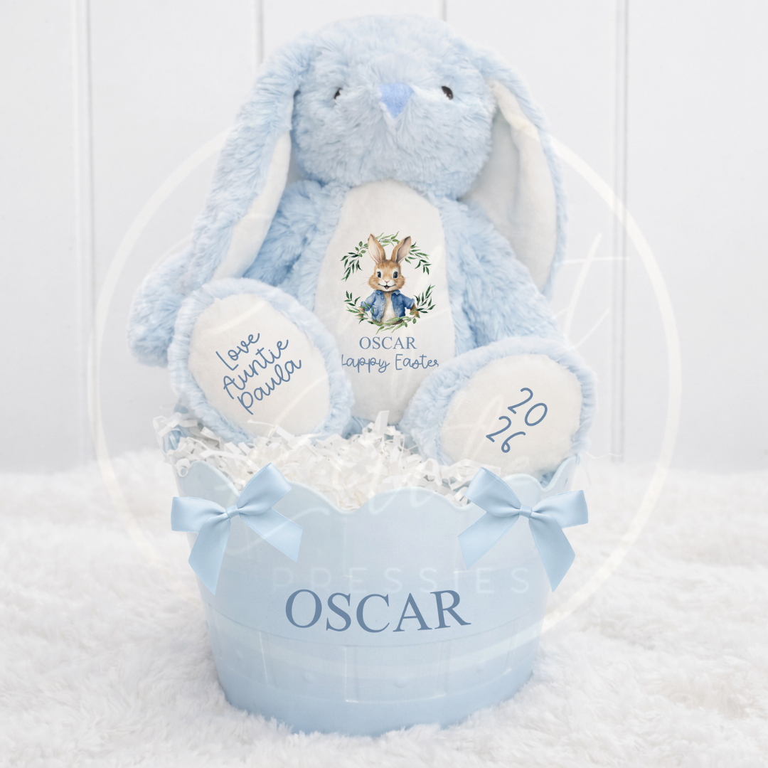 Easter - Blue Bunny Basket Set