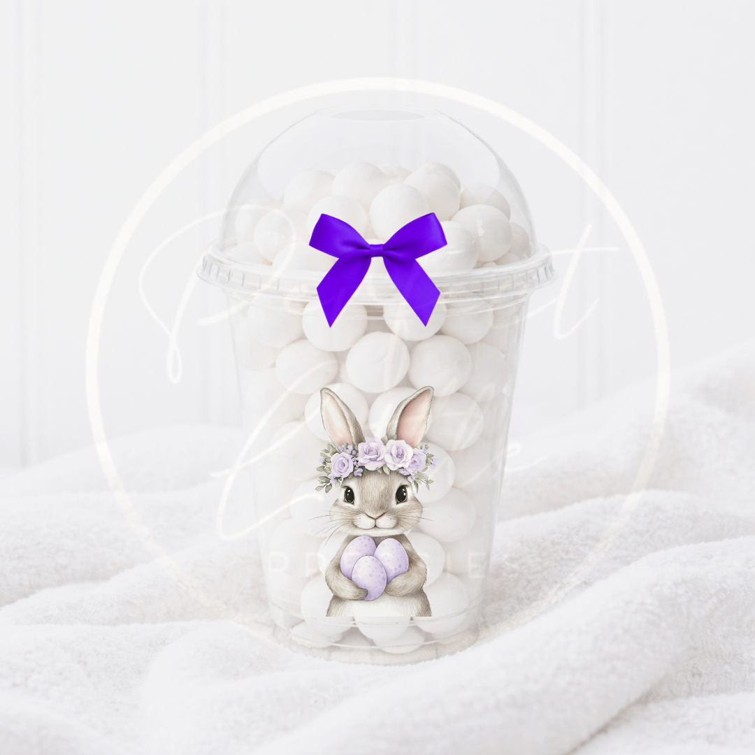 Easter - Lilac Egg Bunny Fillable Dome Cup