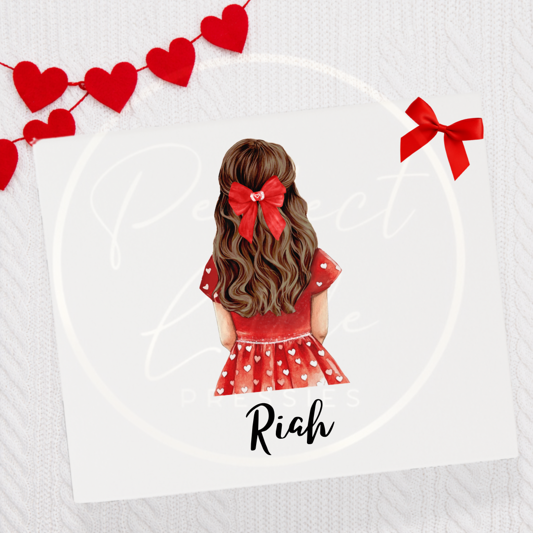 Valentines - Girl Custom Silhouette Box