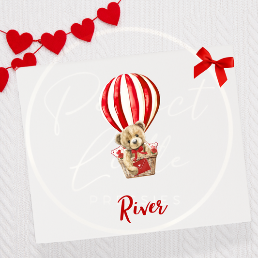 Valentines - Bear Hot Air Balloon Letter Box
