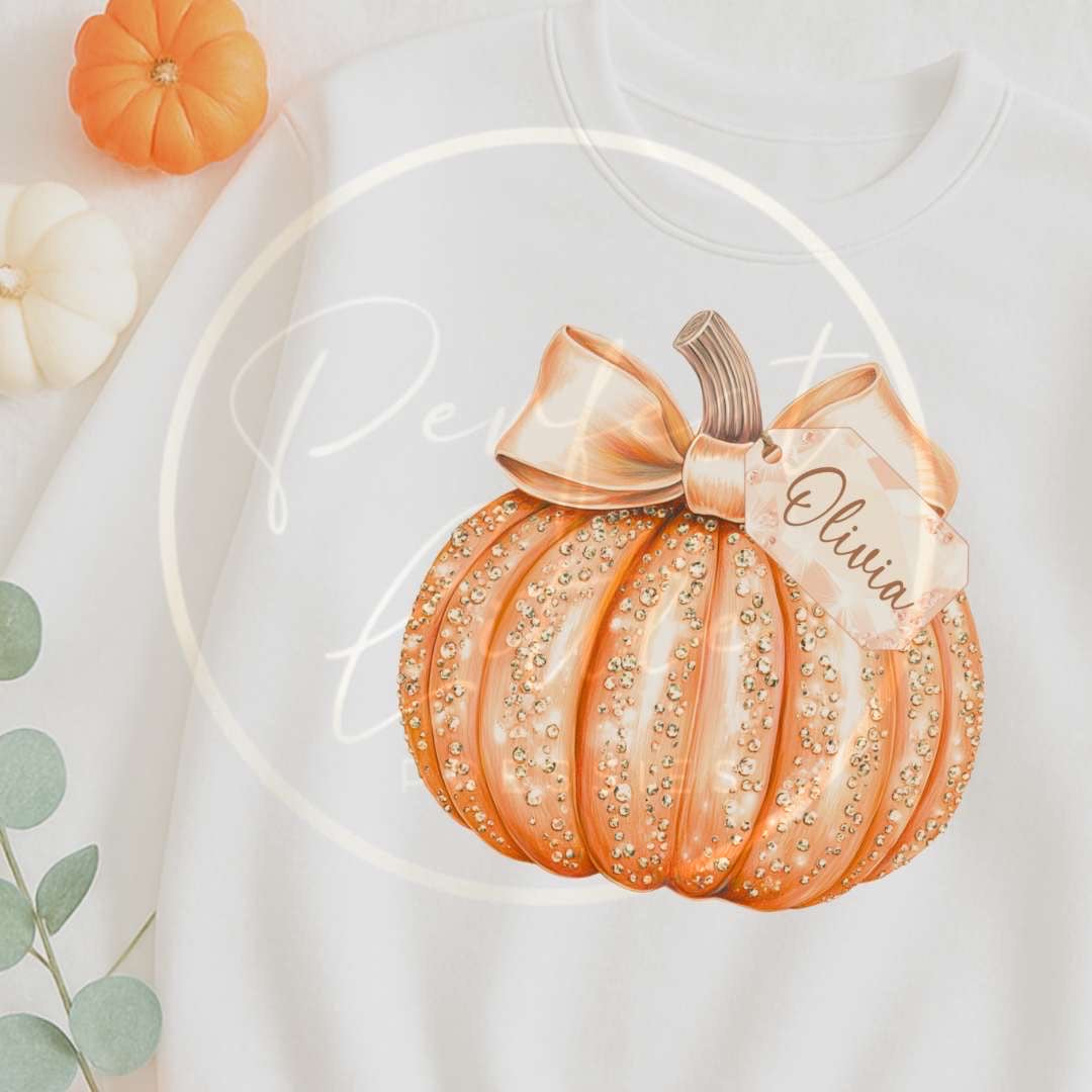 Halloween Glitter Pumpkin Sleepsuit