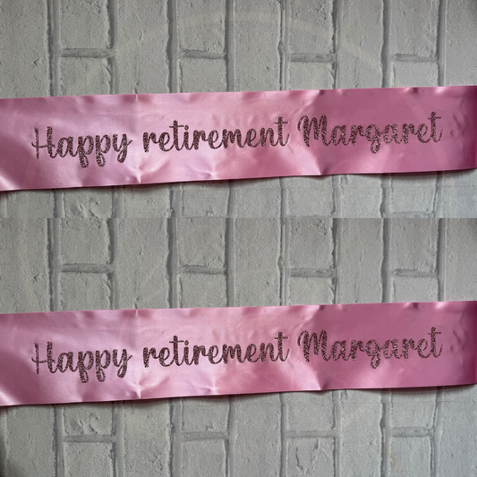 Occasion Sash - Custom Text