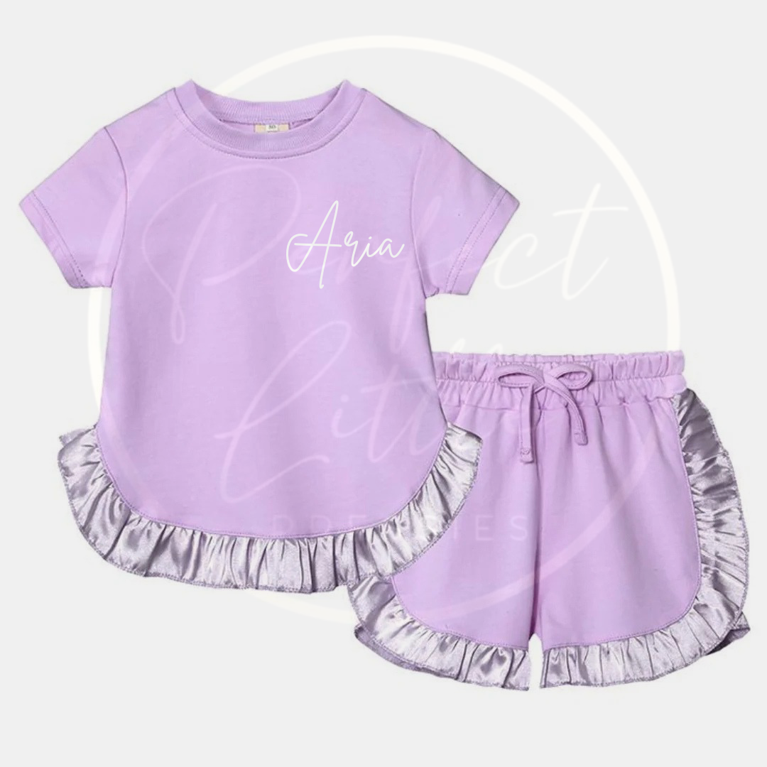 Girls Frill Edge Two Piece Set