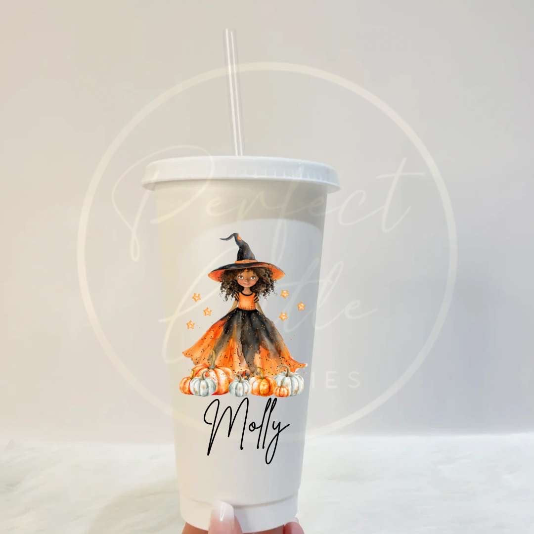 Halloween Witch Dress Dolly Cold Cup 24oz