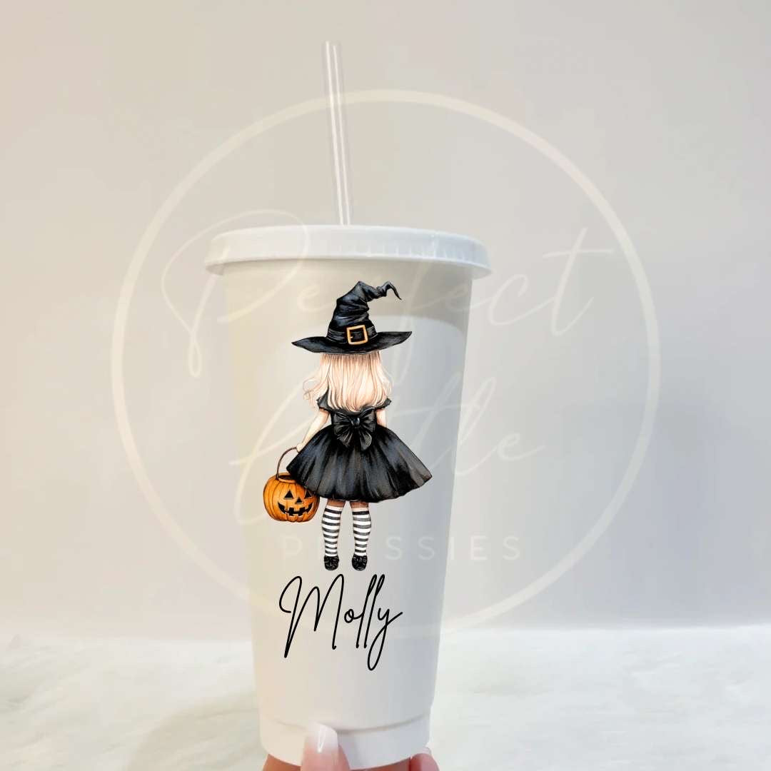 Halloween Witch Silhouette Cold Cup