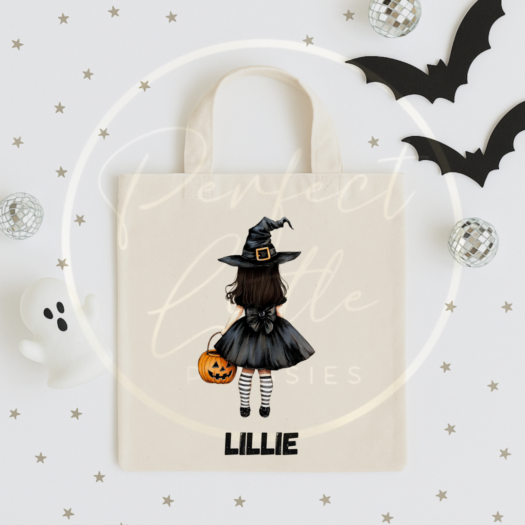 Halloween Witch Custom Dolly Tote Bag