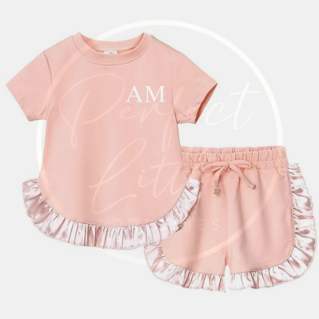 Girls Frill Edge Two Piece Set