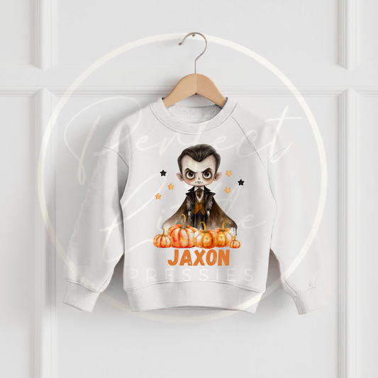 Halloween Kids Spooky Characters Sweatshirt
