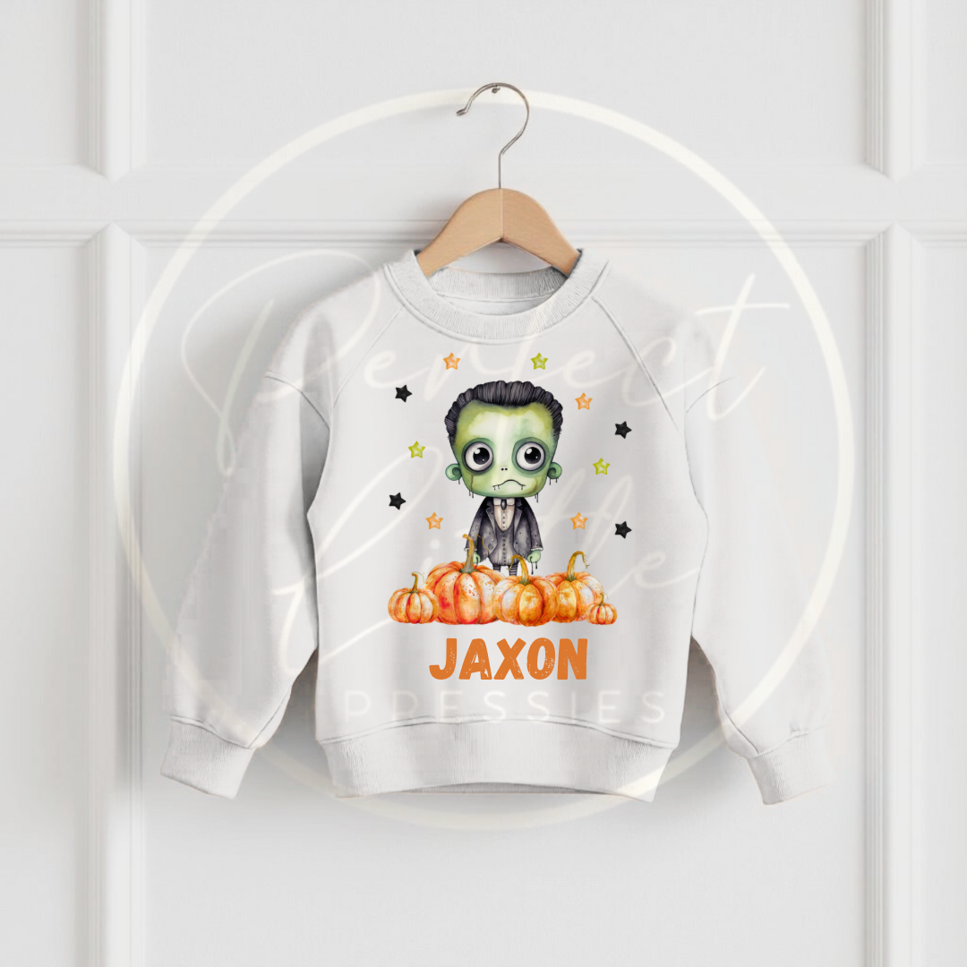 Halloween Kids Spooky Characters Sweatshirt