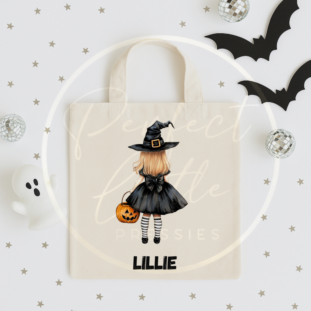 Halloween Witch Custom Dolly Tote Bag