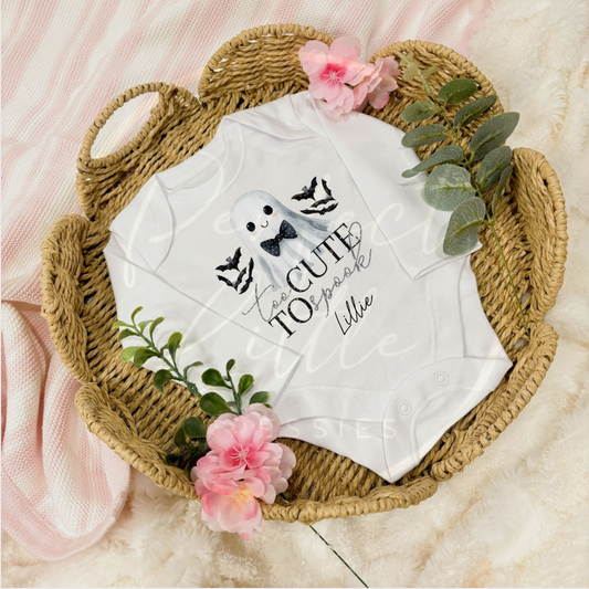 Halloween Too Cute Baby Grow