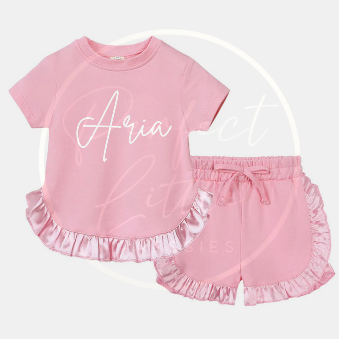 Girls Frill Edge Two Piece Set