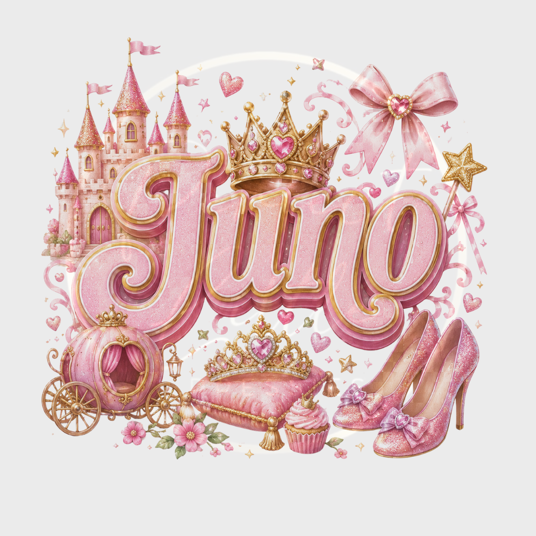 CUSTOM ADHESIVE DECAL - Golden Princess Name