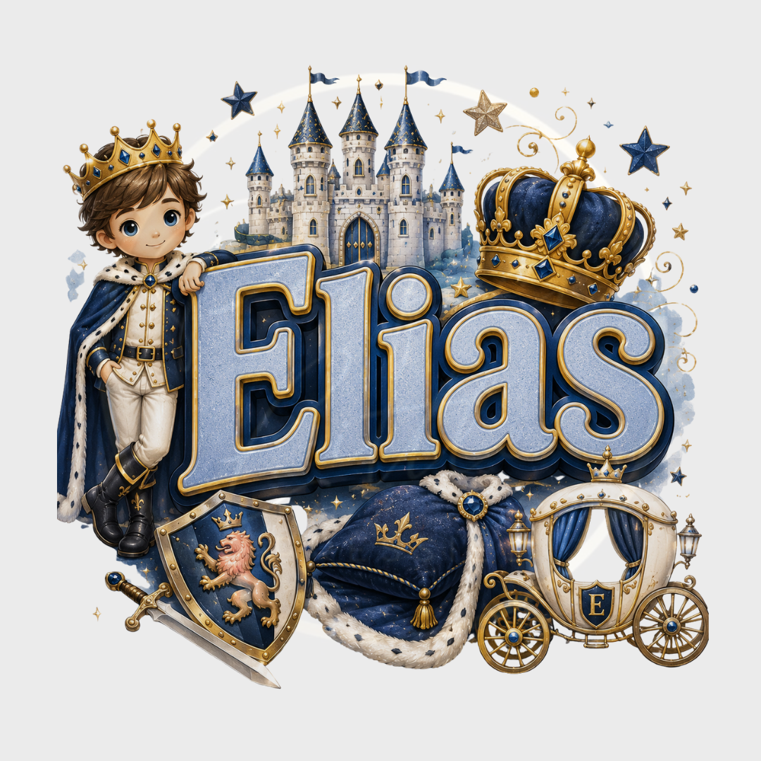 CUSTOM ADHESIVE DECAL - Golden Prince Name
