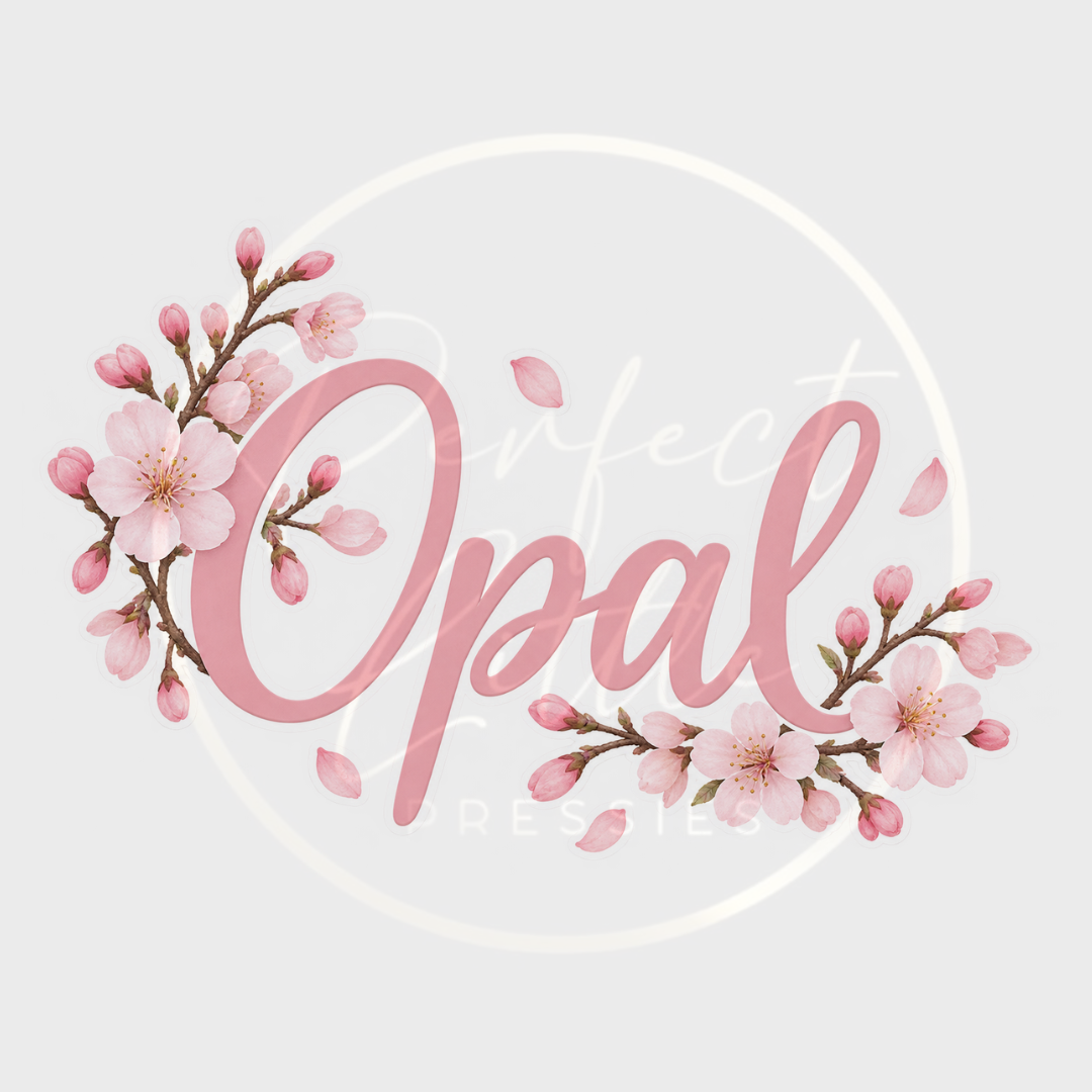 CUSTOM ADHESIVE DECAL - Cherry Blossom Name
