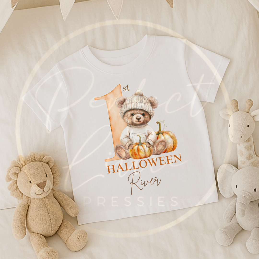 1st Halloween Kids Bear T-Shirt