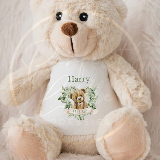 Teddy - Page Boy Bear Wreath