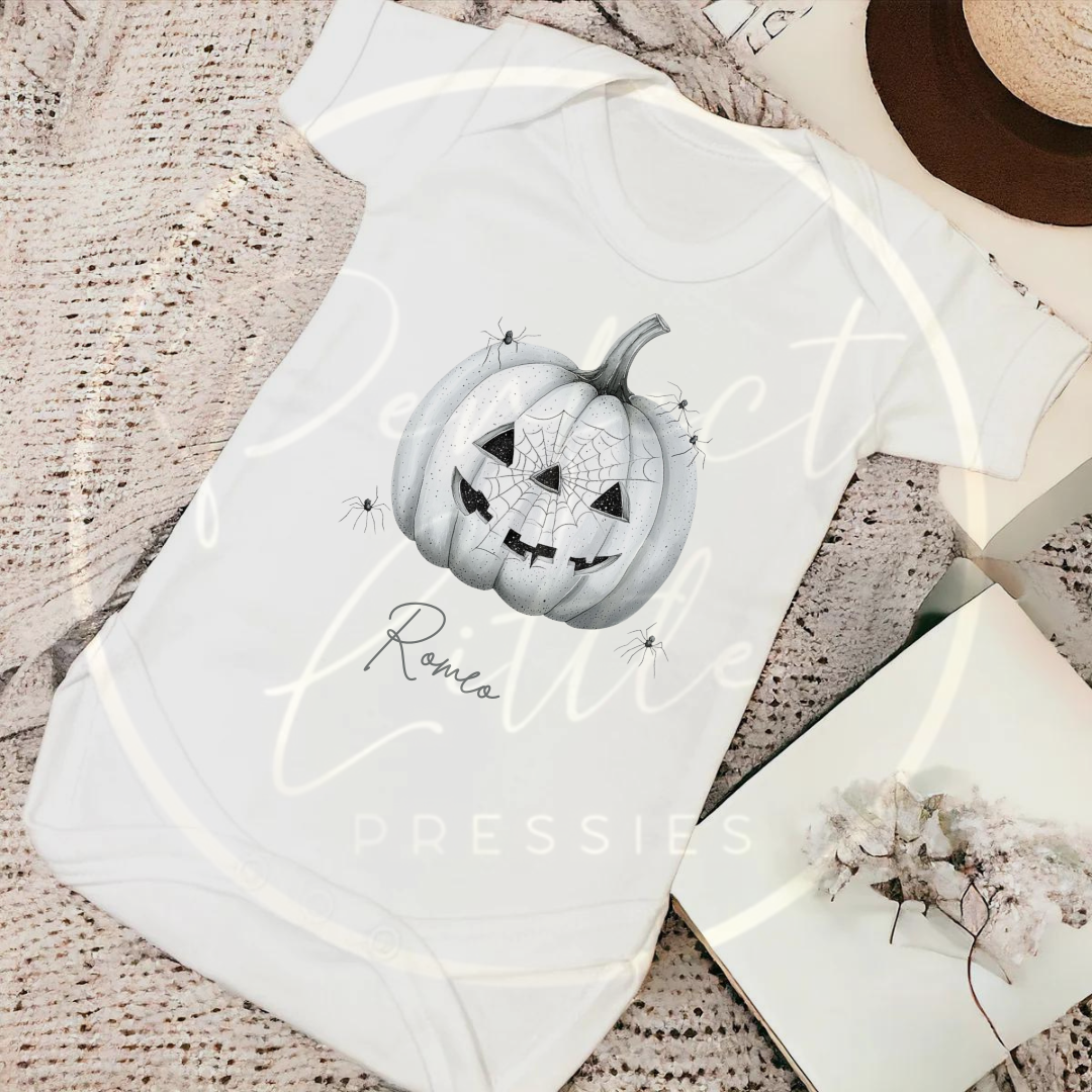 Halloween Spooky Pumpkin Baby Grow