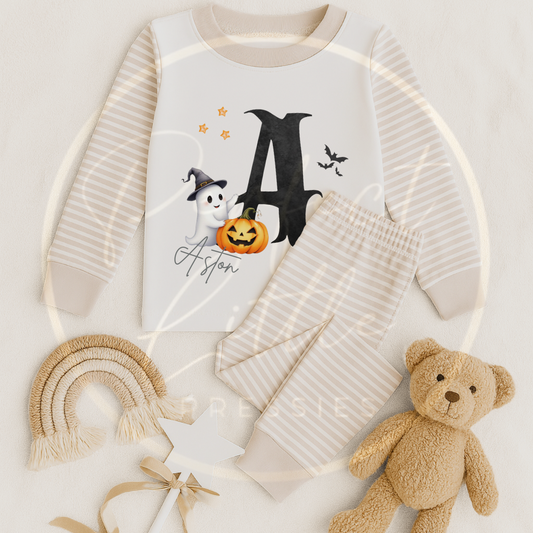 Halloween Kids Spooky Initial Pyjamas
