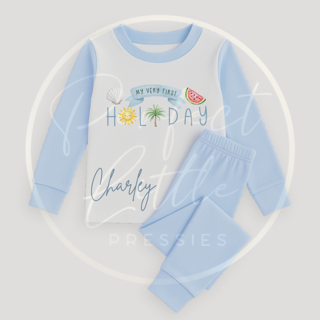 Kids My First Holiday Blue Pyjamas