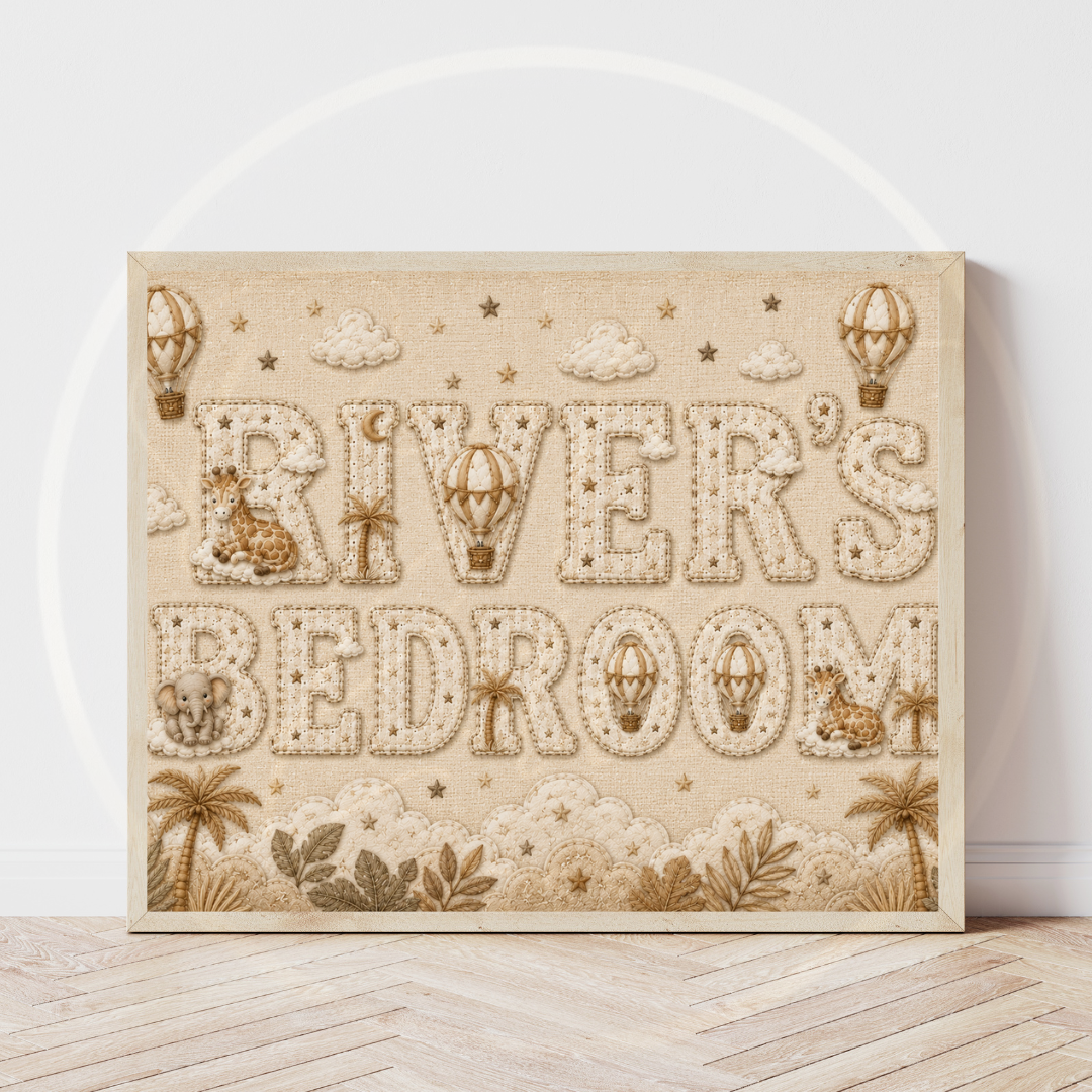 Custom Print - Little Giraffe Bedroom