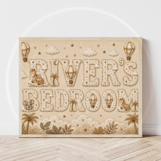 Custom Print - Little Giraffe Bedroom