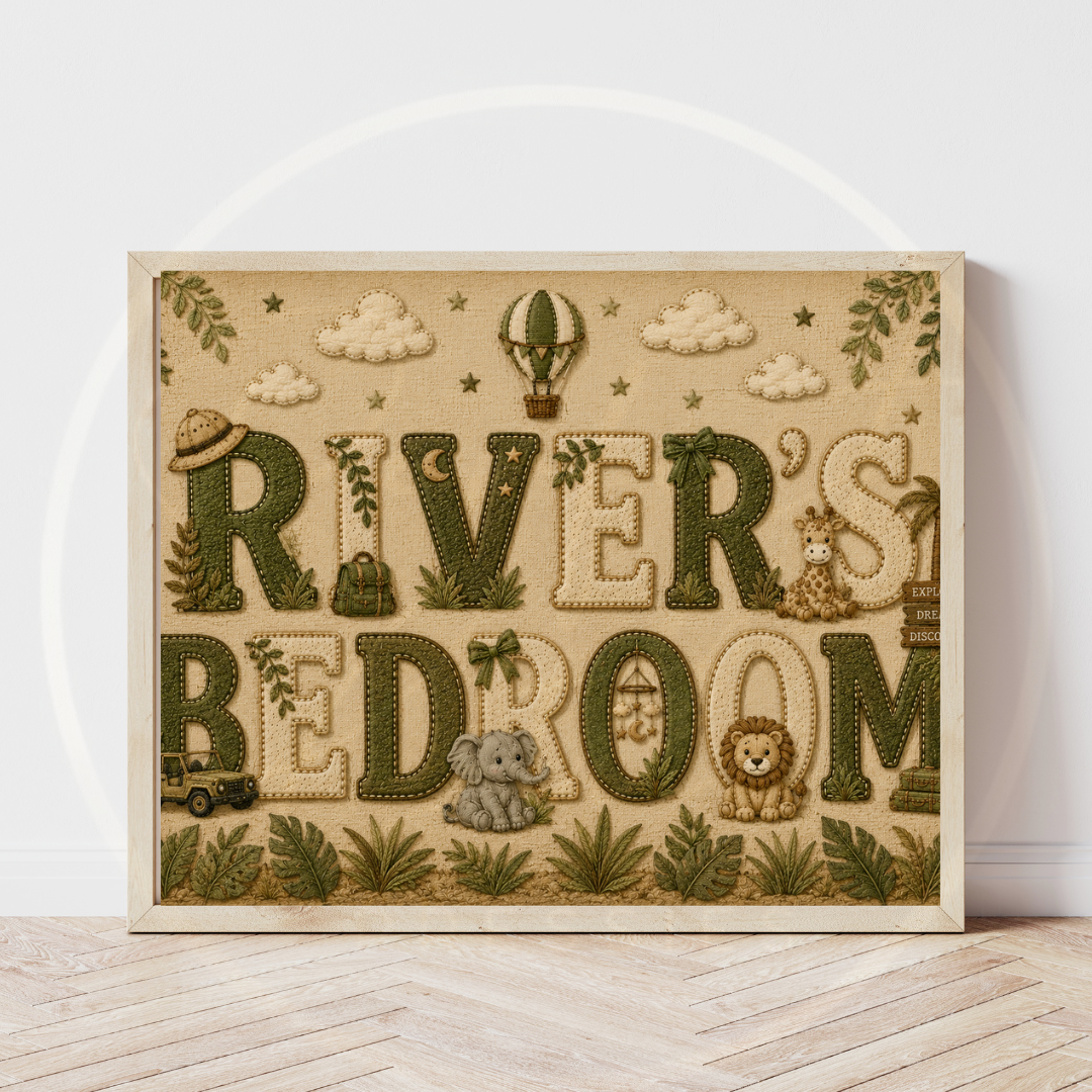 Custom Print - Safari Explorer Bedroom