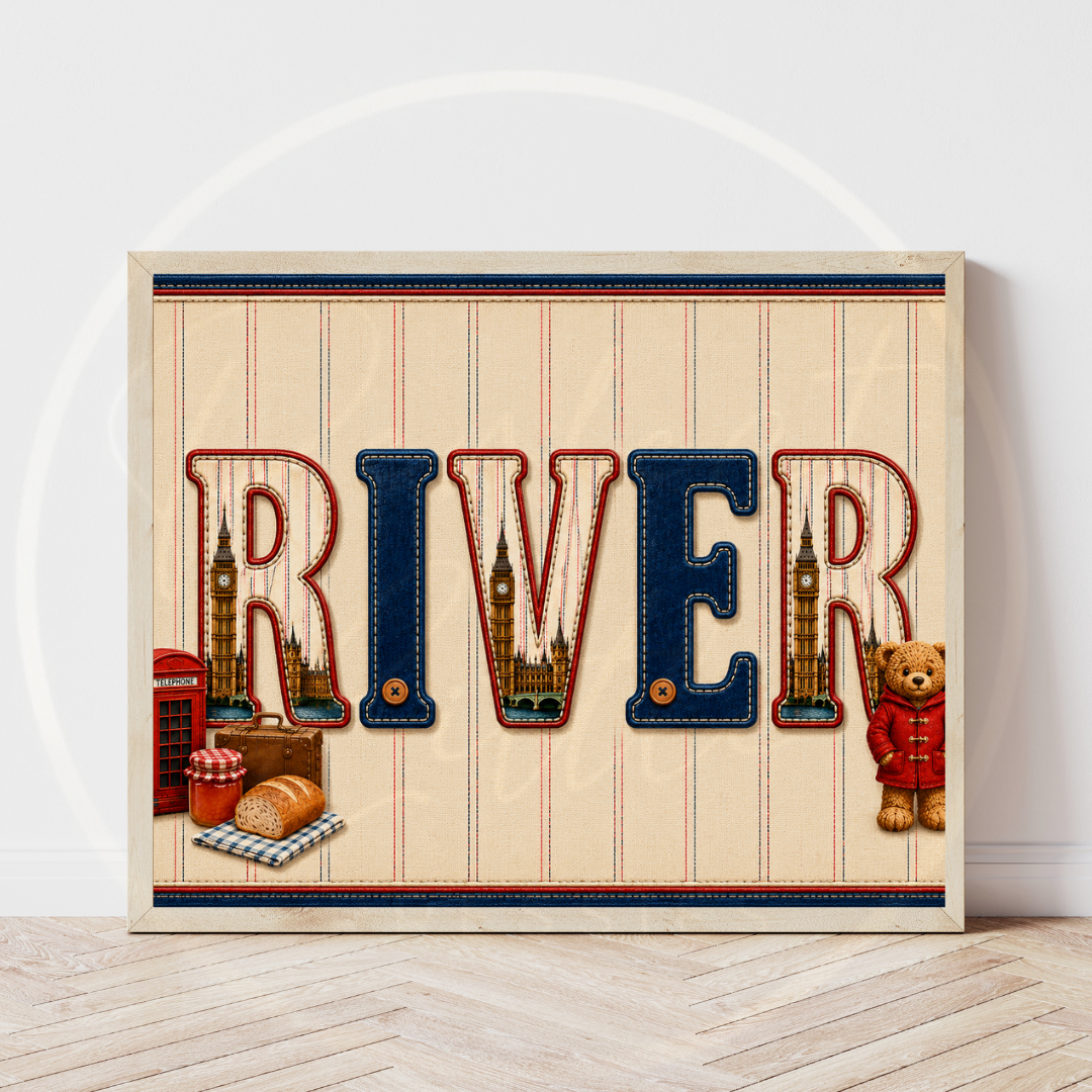 Custom Print - Little London Bear Name