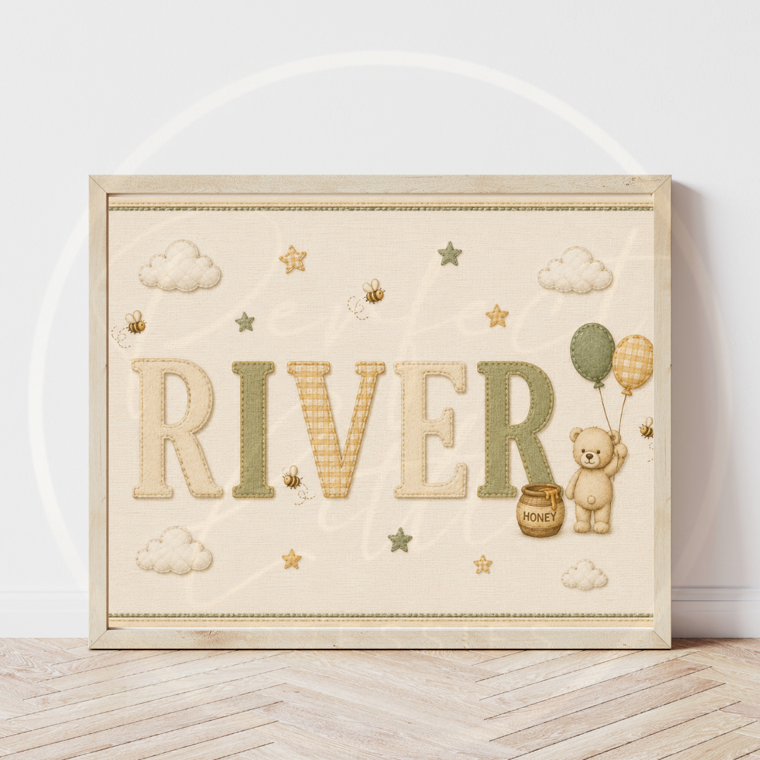 Custom Print - Honey Bear Name
