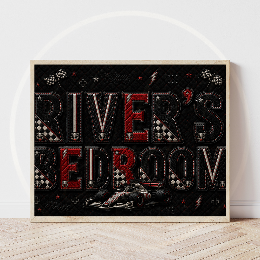 Custom Print - The Racer Bedroom