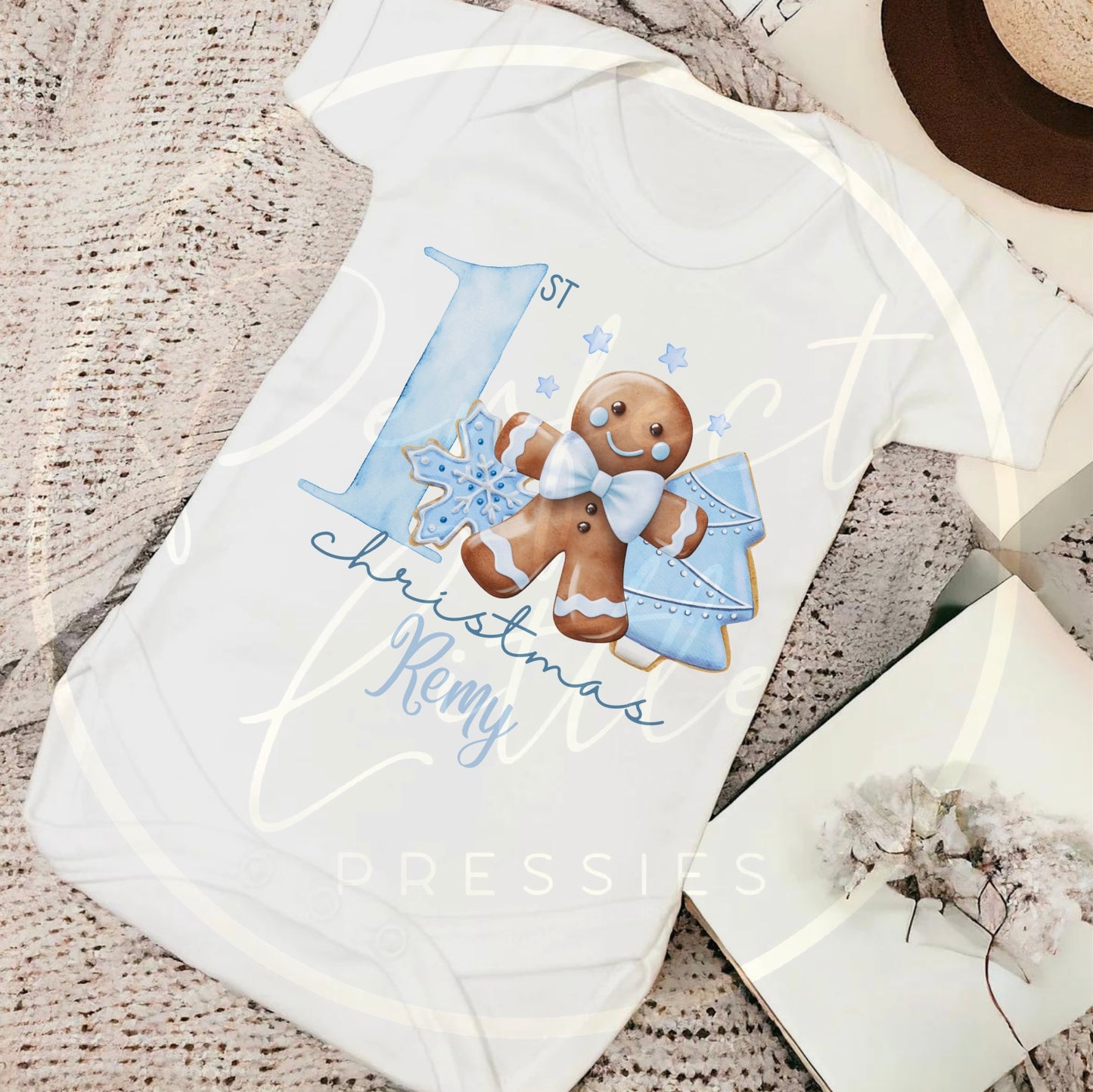 Christmas Baby Grow - 1st Christmas Gingerbread