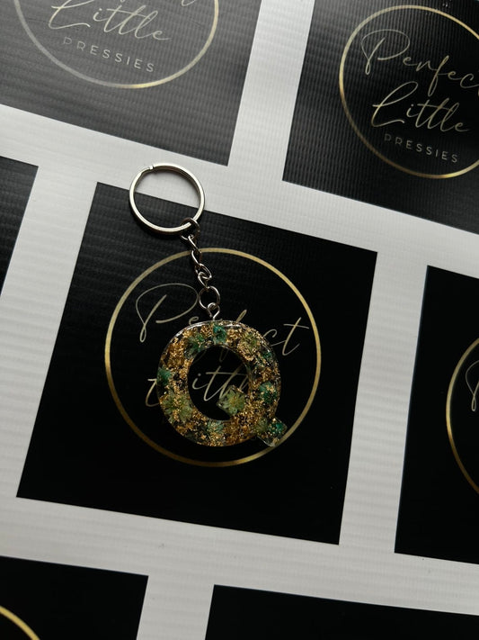 Resin Keyring - Sage Q