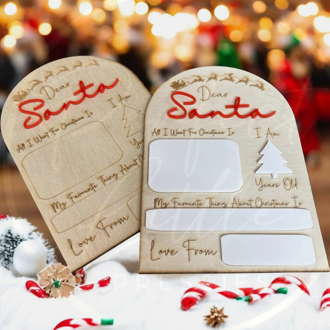 Christmas - Dear Santa Dry Wipe Board