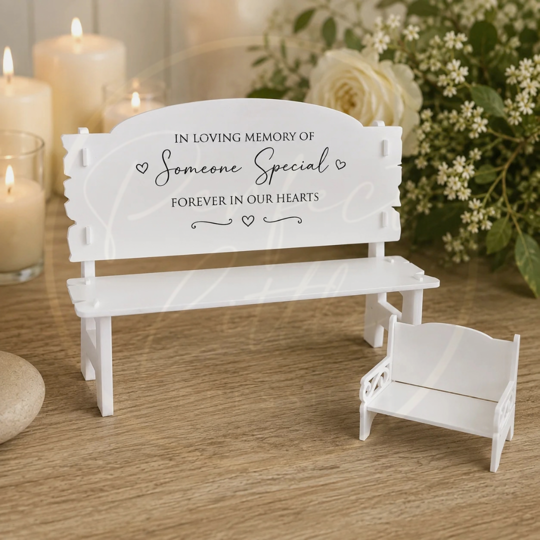 Memorial - Extra Large Acrylic Bench 40x30cm