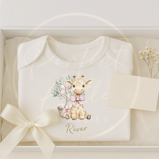 Easter - Soft Giraffe Egg Baby Grow