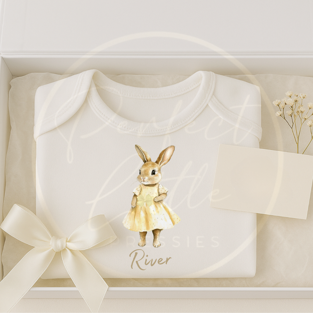 Easter - Bunny Dress Baby Grow