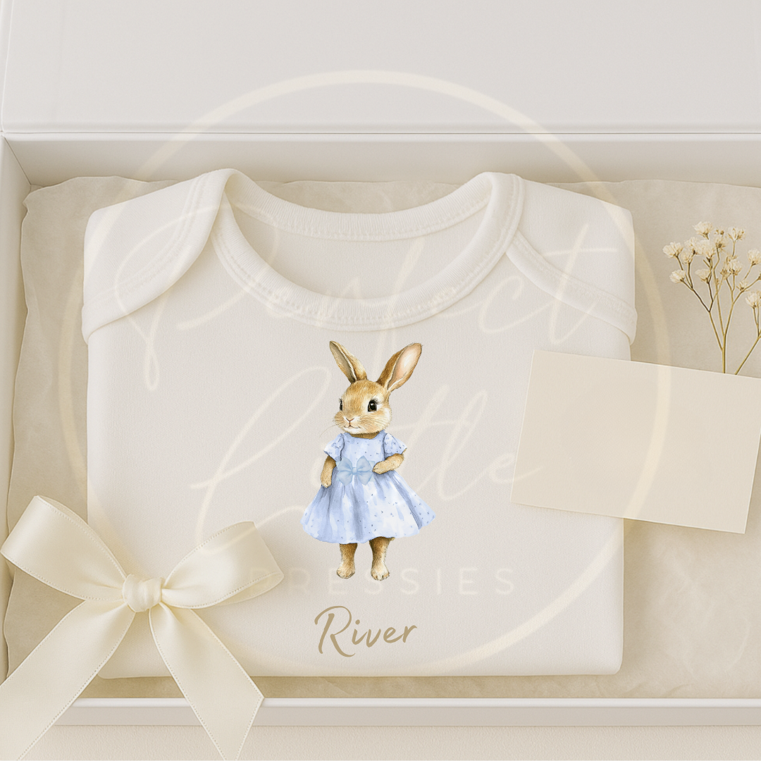 Easter - Bunny Dress Baby Grow