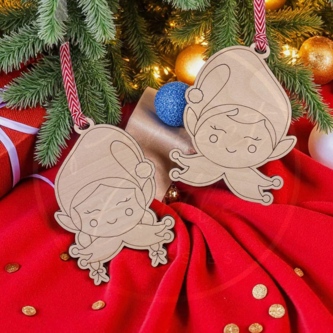 Christmas - Colour Your Own Elf