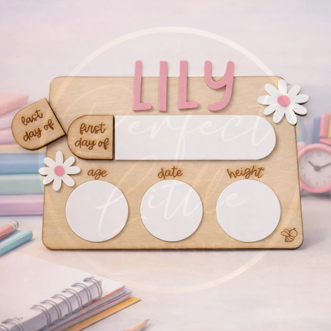 Kids - First Day Of Floral Board 25cm