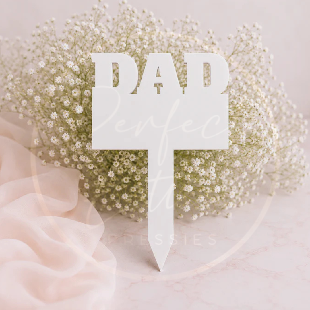 Memorial - Acrylic Grave Marker Family Names