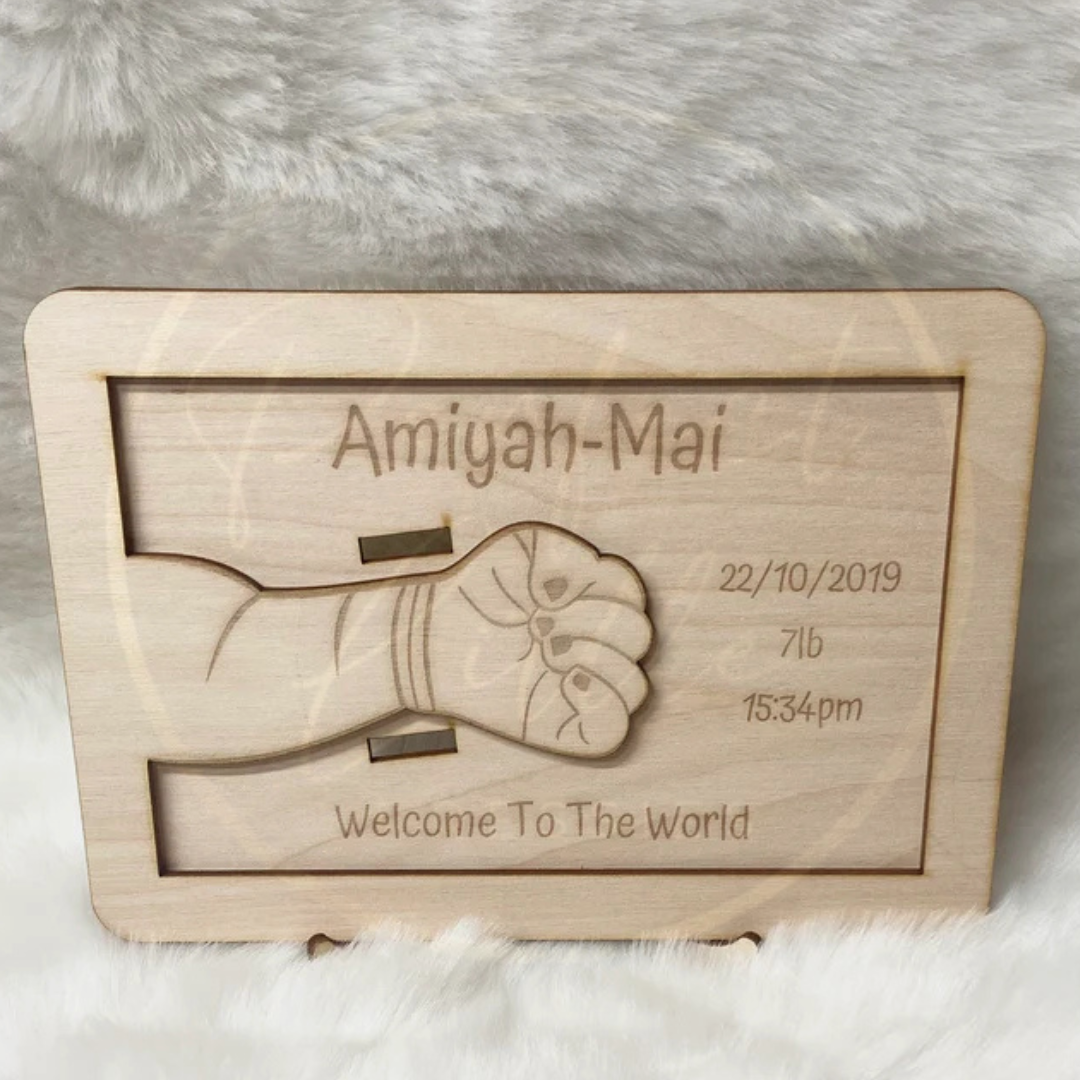 Baby - Engraved Hospital Band Holder