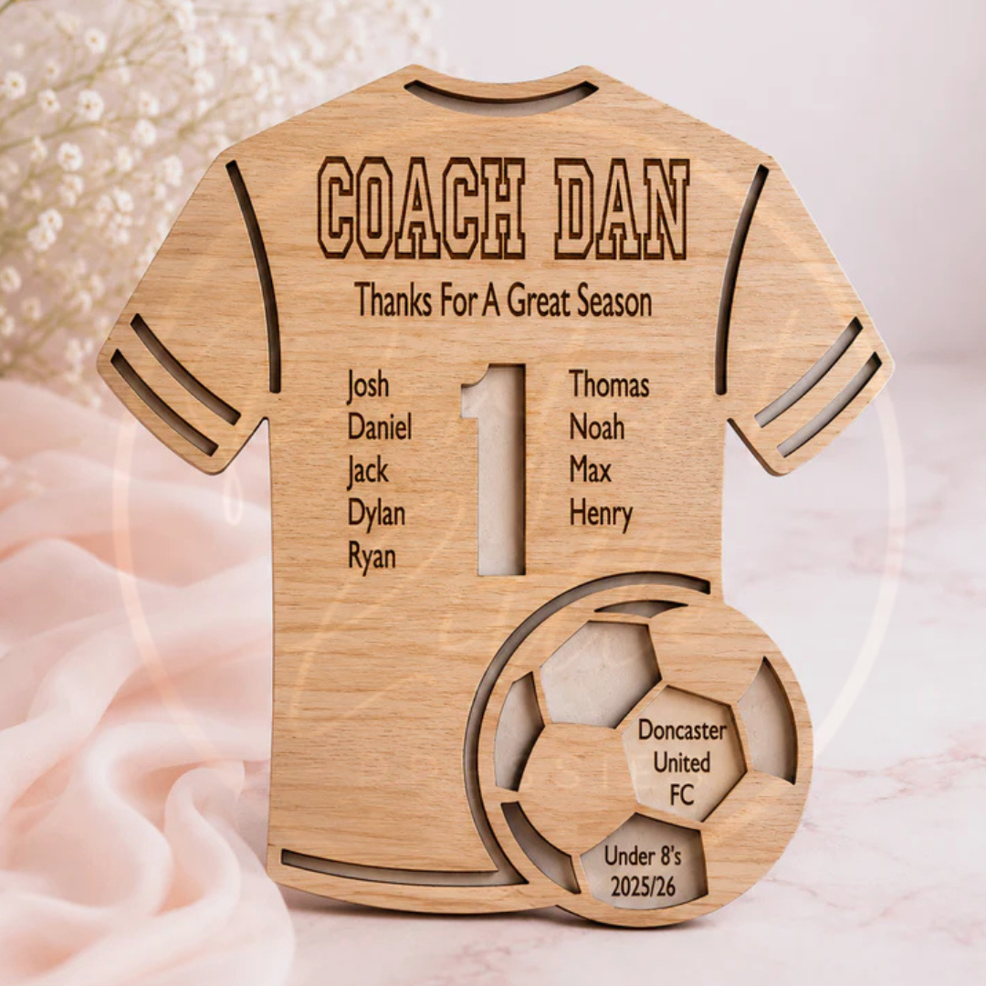 Wall Sign - Coach Football Top