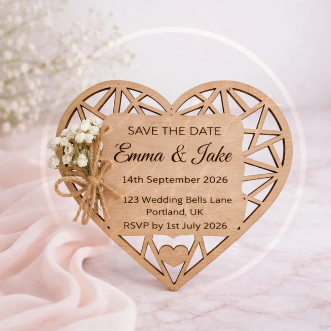 Wedding/Party - Save The Date Heart