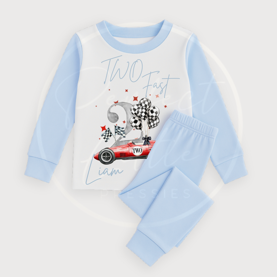 Race Car Birthday Pyjamas