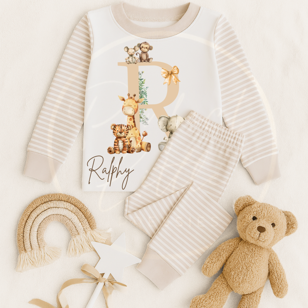 Safari Theme Initial Pyjamas A-Z